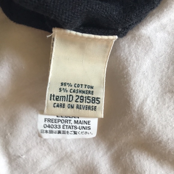 LL Bean Cotton Turtleneck Sweater in Black - Picture 5 of 5